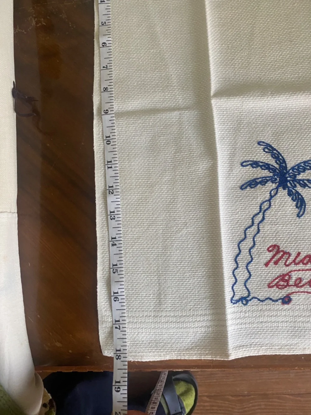 Vintage Miami Beach hand towels set of 2 unused